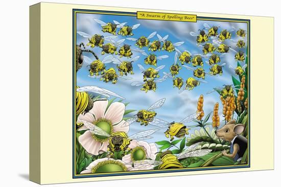 A Swarm of Spelling Bees-Richard Kelly-Stretched Canvas