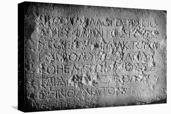 A Tablet Outside Herod's Temple, Jerusalem, Forbidding Strangers to Enter, 1926-null-Premier Image Canvas