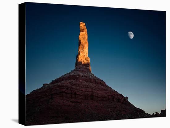 A Tall Rock Lit at Dusk-Jody Miller-Premier Image Canvas