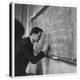 A Teacher Writing on a Blackboard at Northfield House Junior School, Leicester-Henry Grant-Premier Image Canvas