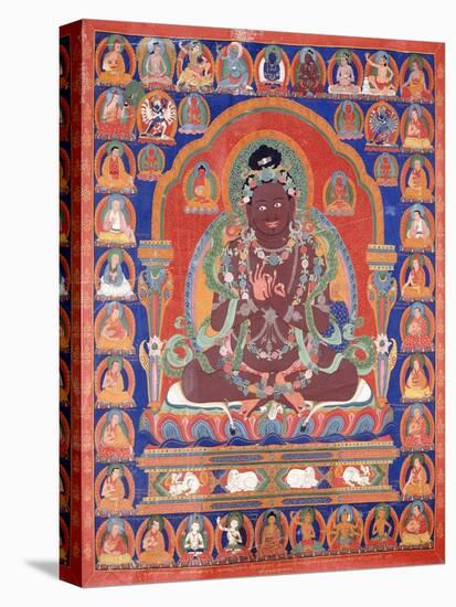 A Thang-Ka Depicting the Mahasiddha Bir Va Pa, C. 1600-null-Premier Image Canvas