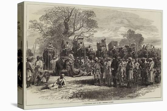 A Tiger-Hunting Party in India, Preparing to Start-Arthur Hopkins-Premier Image Canvas