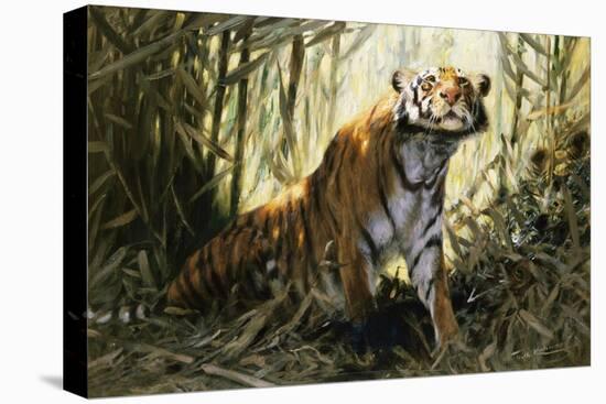 A Tiger with a Peacock-Wilhelm Kuhnert-Premier Image Canvas