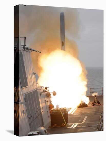 A Tomahawk Missile Launch Aboard USS Sterett-Stocktrek Images-Premier Image Canvas