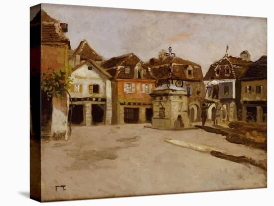 A Town Square-Fritz Thaulow-Premier Image Canvas