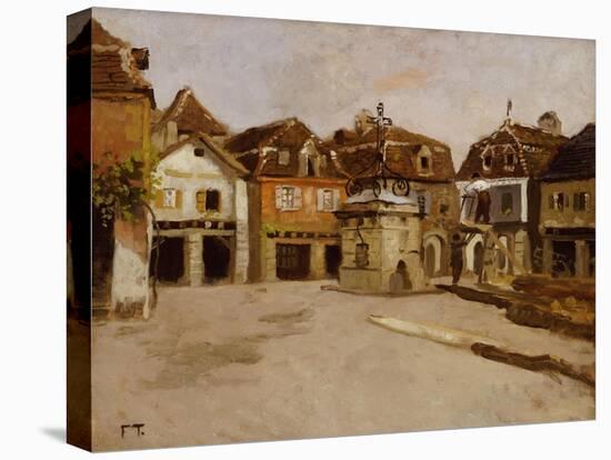 A Town Square-Fritz Thaulow-Premier Image Canvas