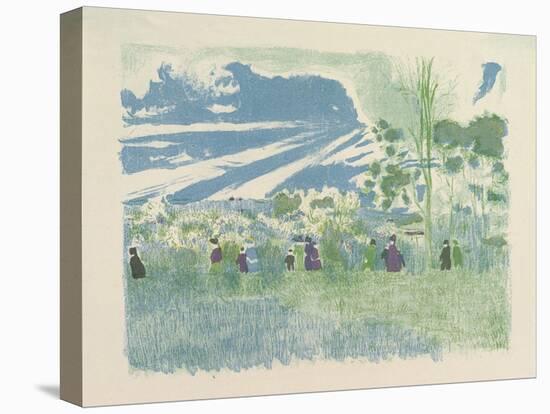 À Travers Champs , from the series Landscapes and Interiors, 1899-Edouard Vuillard-Premier Image Canvas