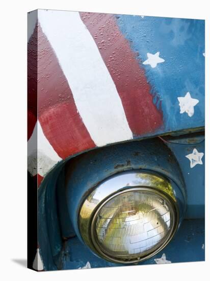 A Truck Painted with the Us Flag on a Roadside in New Hampshire, Usa-Dan Bannister-Premier Image Canvas