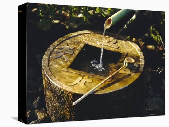 A Tsubakai, a Stone Wash Basin for the Tea Room, Ryoan-Ji Temple in Nw Kyoto, Honshu, Japan-Robert Francis-Premier Image Canvas