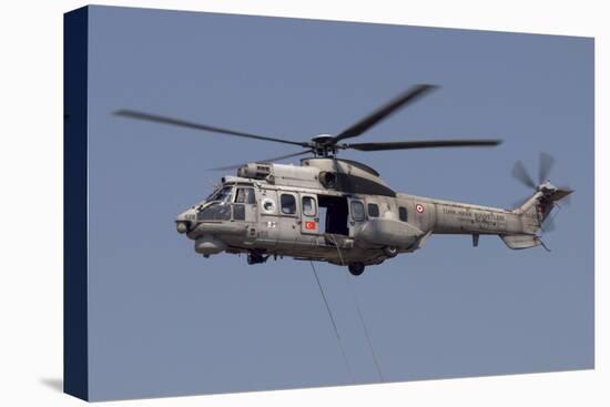 A Turkish Air Force As532 Al Cougar During a Flypast in Izmir, Turkey-Stocktrek Images-Premier Image Canvas