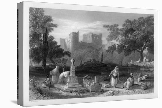 A Turkish Burial Ground at Sidon, Lebanon, 1841-J Redaway-Premier Image Canvas