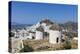 A Typical Greek Village Perched on a Rock with White and Blue Houses and Quaint Windmills, Ios-Roberto Moiola-Premier Image Canvas