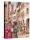 A Typical Street Scene in Florence in the Early 15th Century-Pat Nicolle-Premier Image Canvas