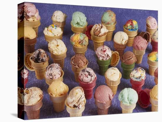 A Variety of Ice Cream Cones-Karen M^ Romanko-Premier Image Canvas