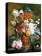 A Vase of Rich Summer Flowers-Jan van Huysum-Premier Image Canvas