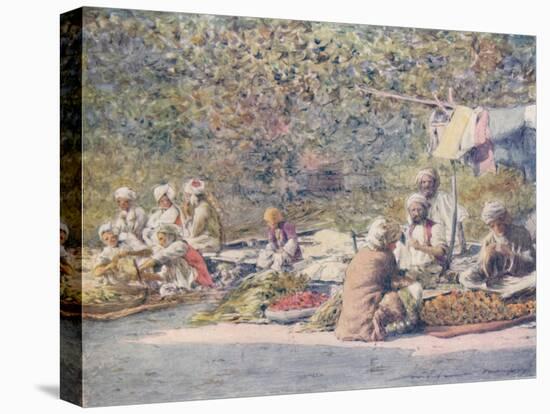 'A Vegetable Market, Peshawur', 1905-Mortimer Luddington Menpes-Premier Image Canvas