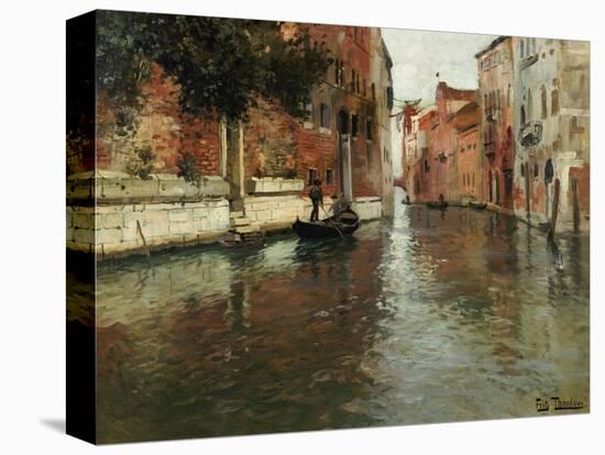 A Venetian Backwater-Fritz Thaulow-Premier Image Canvas