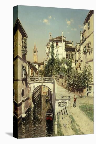 A Venetian Canal Scene-Martin Rico y Ortega-Premier Image Canvas