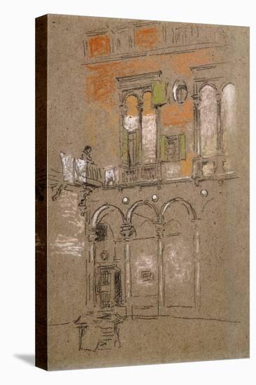 A Venetian Courtyard-James Abbott McNeill Whistler-Premier Image Canvas