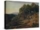 'A View Near Volterra', 1838-Jean-Baptiste-Camille Corot-Premier Image Canvas