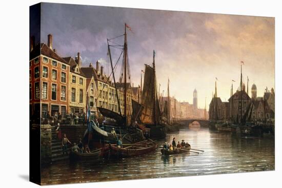 A View of Amsterdam, the Netherlands-Charles Euphrasie Kuwasseg-Premier Image Canvas