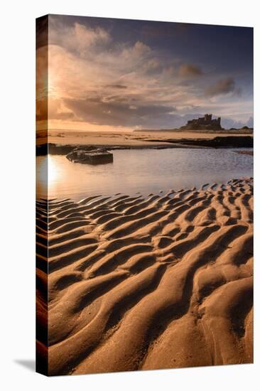 A View of Bamburgh Castle in Northumberland-Chris Button-Premier Image Canvas