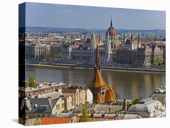 A View of Budapest from Castle Hill, Hungary-Joe Restuccia III-Premier Image Canvas