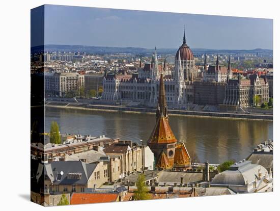 A View of Budapest from Castle Hill, Hungary-Joe Restuccia III-Premier Image Canvas