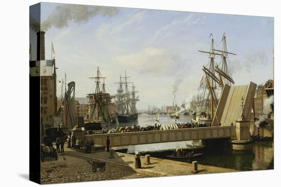 A View of Copenhagen with the Knippelsbro-Jans Erik Carl Rasmussen-Premier Image Canvas