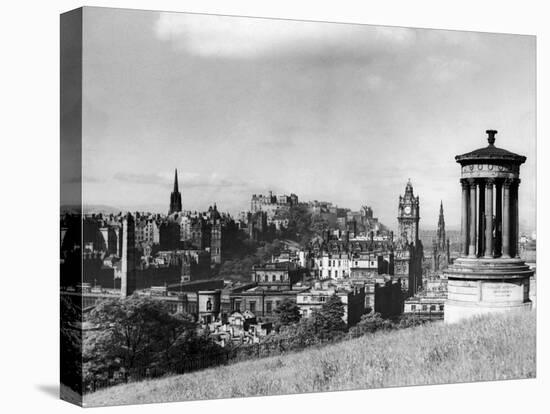 A view of Edinburgh showing the Castle, June 1947-Staff-Premier Image Canvas