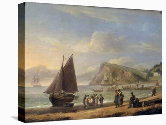 A View of Ness Point - Teignmouth, Devon, 1826-Thomas Luny-Premier Image Canvas