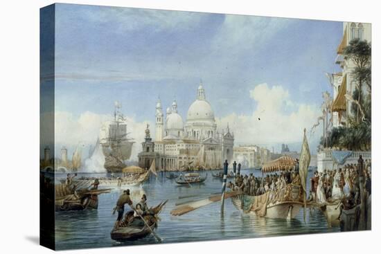 A View of Santa Maria della Salute, Venice-Alexandre Francia-Premier Image Canvas