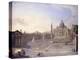 A View of St. Peter'S, Rome with Bernini's Colonnade and a Procession in Carriages-Antonio Joli-Premier Image Canvas