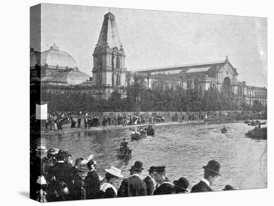 A View of the Alexandra Palace from a Corner of the Lake, Illustration from 'The King', May 25th…-English Photographer-Premier Image Canvas