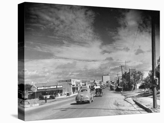 A View of the City of San Angelo from the Railroad Station-null-Premier Image Canvas