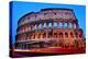 A View of the Flavian Amphitheatre or Coliseum at Sunset in Rome, Italy-nito-Premier Image Canvas