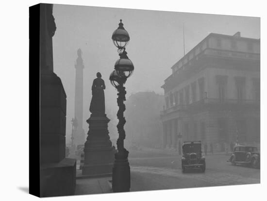 A View of the Fog Drenched Streets of London-null-Premier Image Canvas