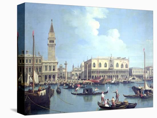 A View of the Grand Canal-Canaletto-Premier Image Canvas