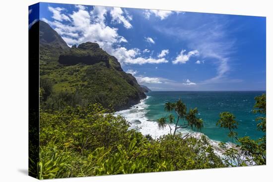 A View of the Na Pali Coast from the Kalalau Trail-Andrew Shoemaker-Premier Image Canvas