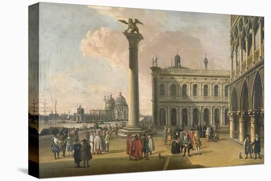 A View of the Piazzetta Looking West-Antonio Canaletto-Premier Image Canvas