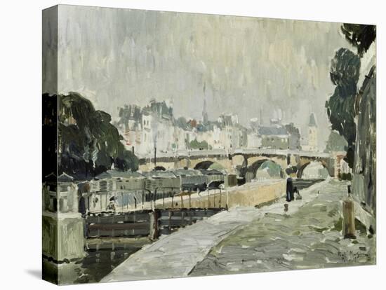 A View of the Seine, Paris-Paul Mathieu-Premier Image Canvas