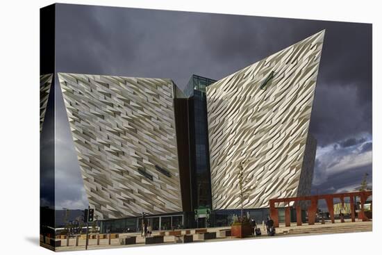 A view of the Titanic Museum, in the Titanic Quarter, Belfast, Ulster, Northern Ireland, United Kin-Nigel Hicks-Premier Image Canvas