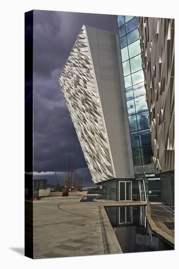 A view of the Titanic Museum, in the Titanic Quarter, Belfast, Ulster, Northern Ireland, United Kin-Nigel Hicks-Premier Image Canvas