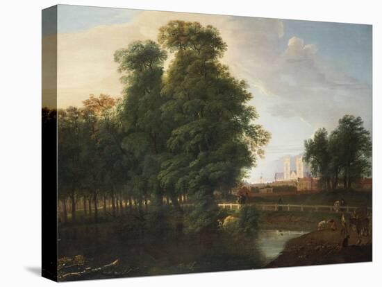 A View of Westminster Abbey, from Rosamund's Pond, St. James's Park-John Inigo Richards-Premier Image Canvas