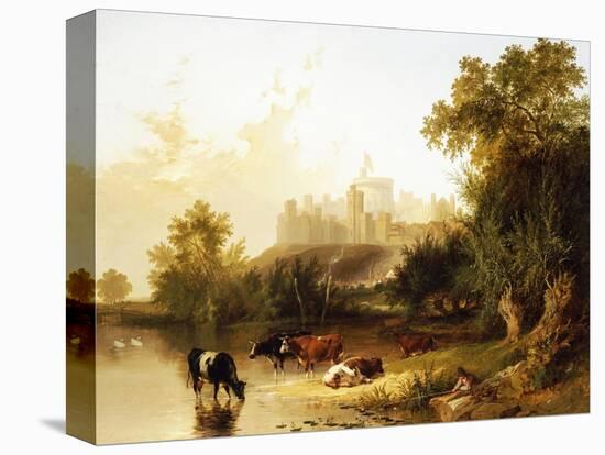A View of Windsor Castle from the Thames-Henry John Boddington-Premier Image Canvas