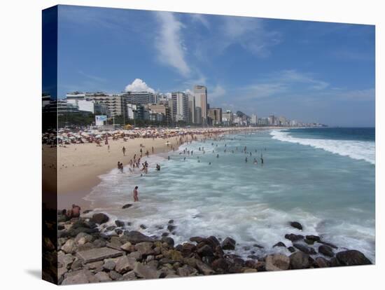 A View Over Leblon and Ipanema Beaches in Rio De Janeiro-Alex Saberi-Premier Image Canvas