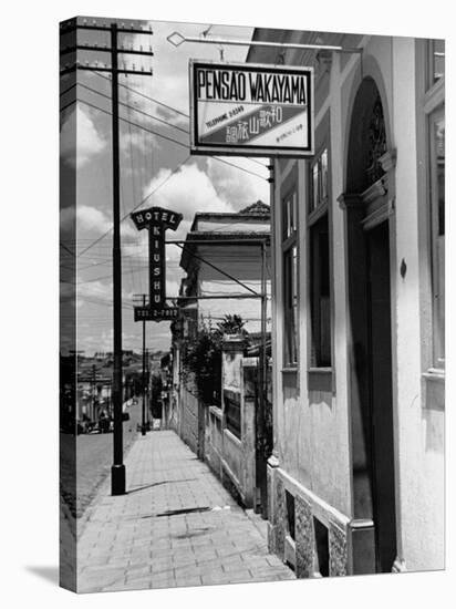 A View Showing a Typical Street in Sao Paulo-John Phillips-Premier Image Canvas