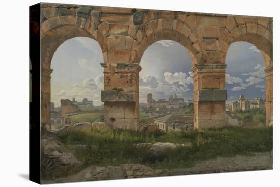A View through Three of the North-Western Arches of the Third Storey of the Coliseum in Rome, 1815-Christoffer-wilhelm Eckersberg-Premier Image Canvas