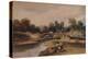 'A Village on a River', c1824, (1935)-Peter De Wint-Premier Image Canvas