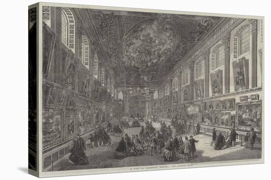 A Visit to Greenwich Hospital, the Painted Hall-null-Premier Image Canvas